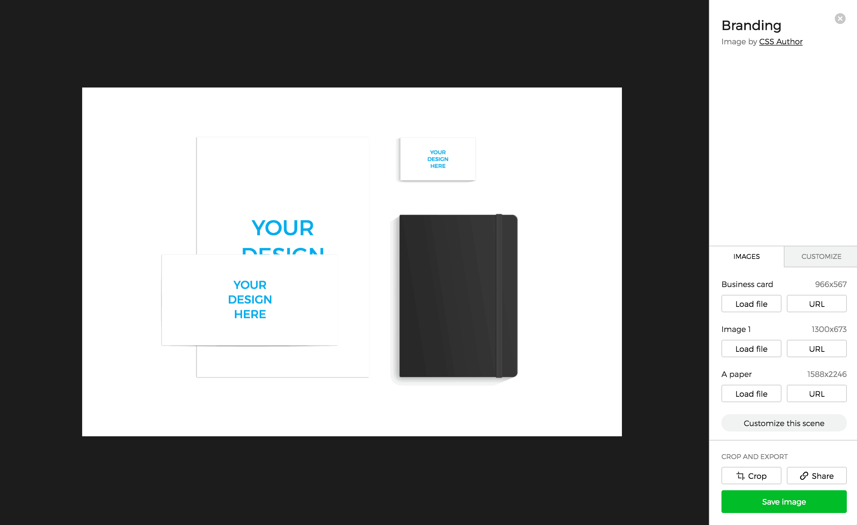 branding example mockup